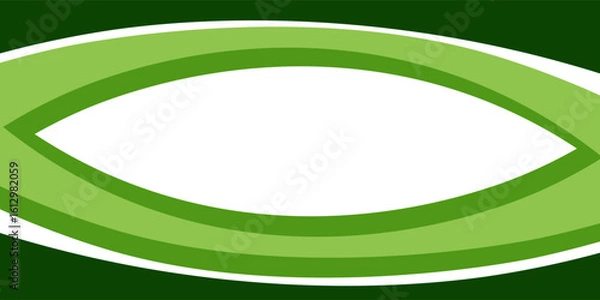 Fototapeta Abstract green wave background, Vector green line background curve element with white space for text and message design, overlapping layers.