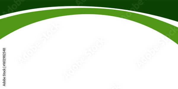 Fototapeta Abstract green wave background, Vector green line background curve element with white space for text and message design, overlapping layers.