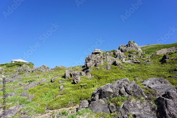 Fototapeta 北アルプスの山岳風景