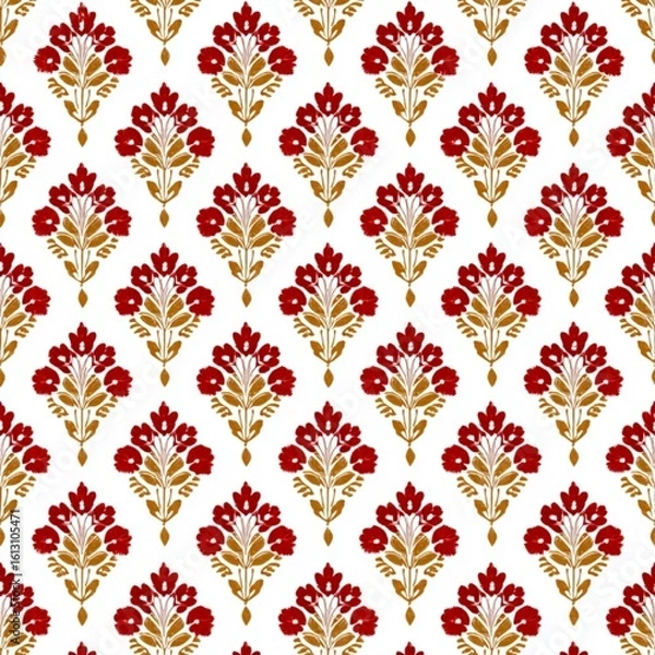 Obraz Ikat Seamless Pattern Design For Fabric
