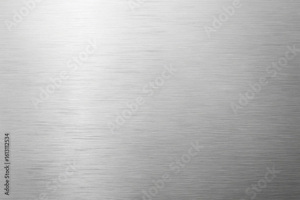 Fototapeta Brushed metal texture with subtle light reflection and horizontal lines