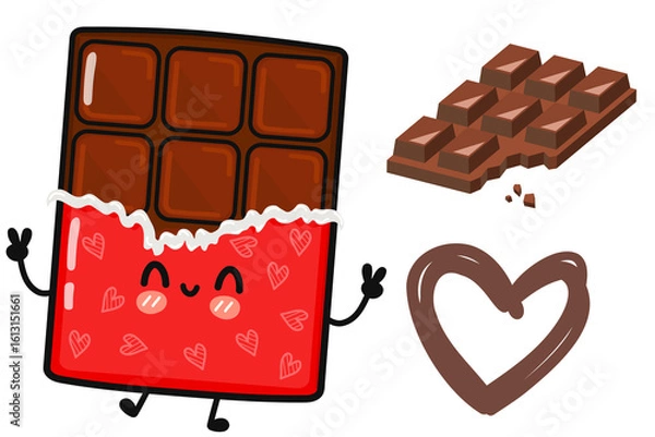 Obraz Chocolate illustrations