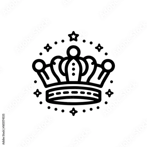 Obraz  Crown outline for premium services