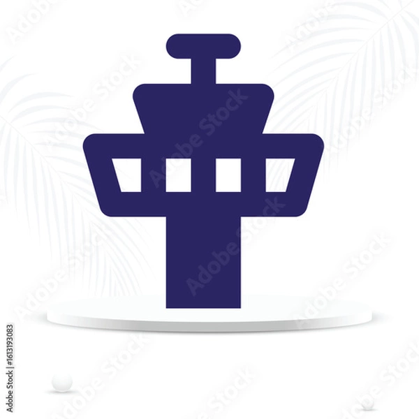 Obraz  Control Tower Icon Aviation Communication Center
