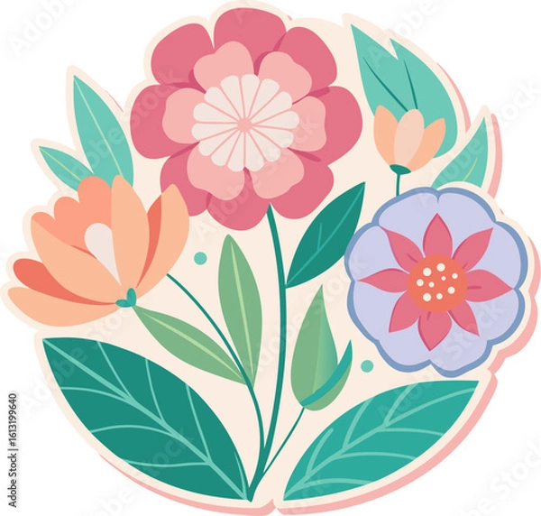 Fototapeta vector floral background