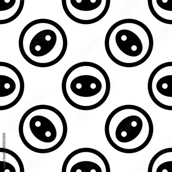 Obraz Clothing Button Icon Seamless Pattern