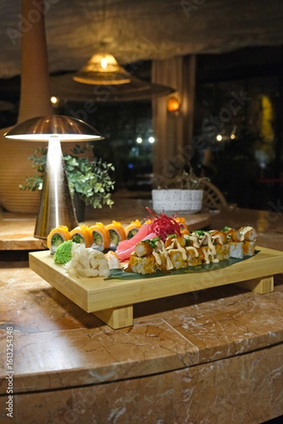 Obraz mixed sushi plate