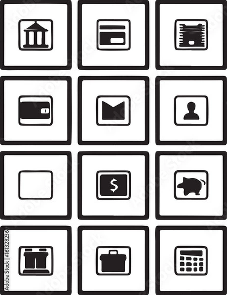 Fototapeta Abstract geometric shape silhouette with vibrant color accents