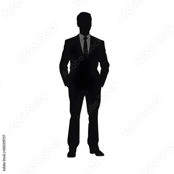 Fototapeta for business silhouette