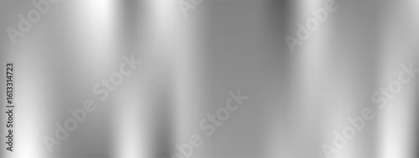 Obraz Silver glossy mirror gradient texture vector background