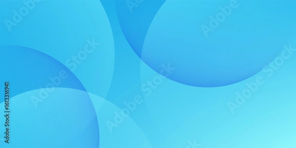 Fototapeta Abstract round blue background. Vector illustration