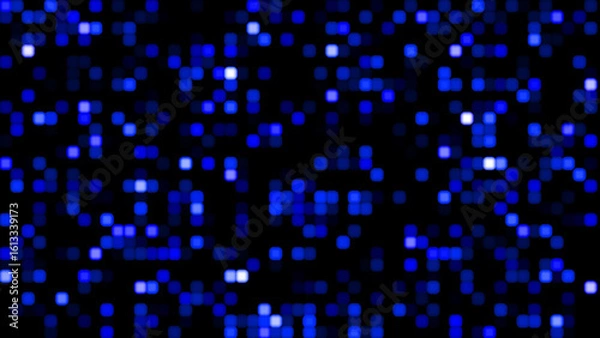 Fototapeta Pink and blue digital arrows vector illustration, Abstract digital background with flashing neon lights and glowing random high tech dots,