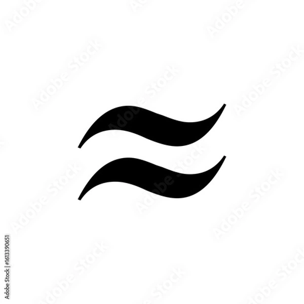 Obraz Approximate or approximately ≈ symbol icon