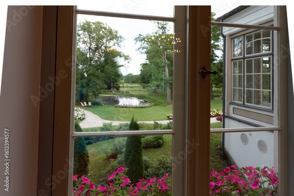 Obraz open window with flowers