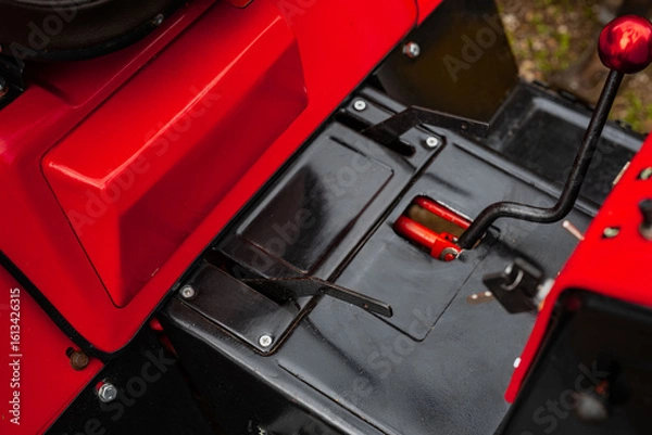 Fototapeta Mechanical switches on tractor 