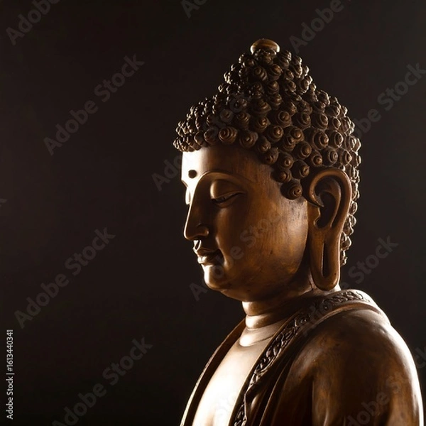 Obraz Buddha statue profile