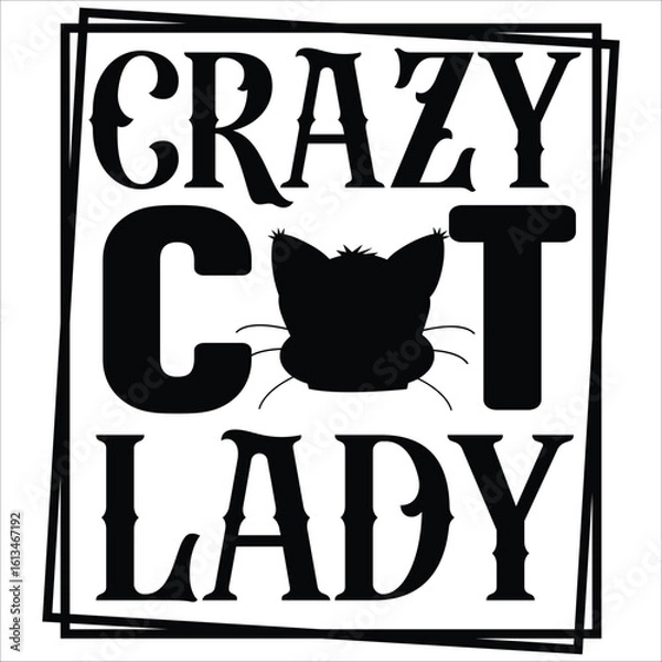 Obraz crazy cat lady