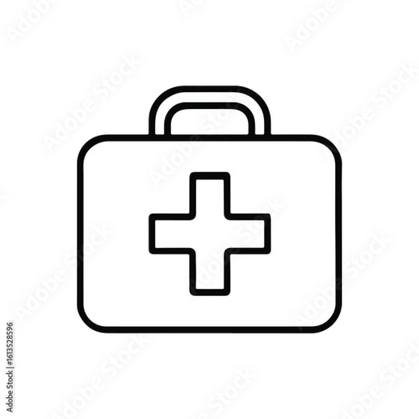 Obraz first aid kit icon