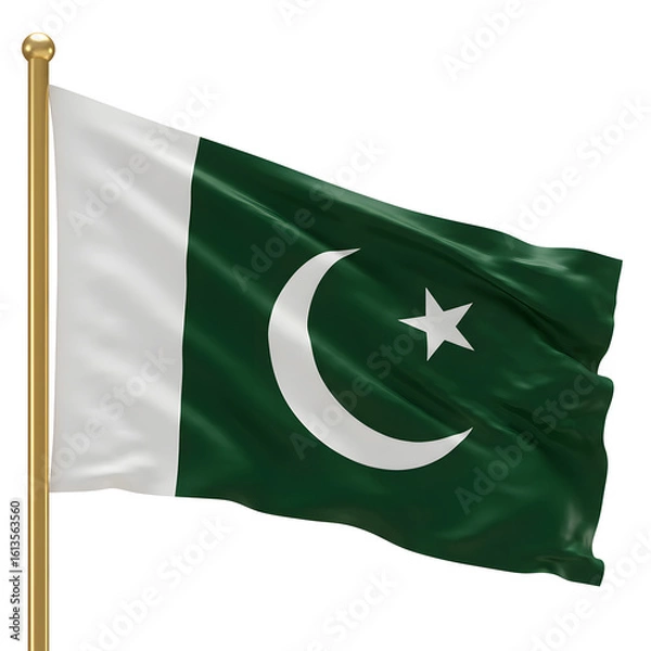 Obraz flag of pakistan waving