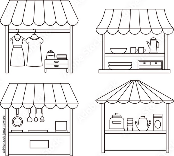 Obraz フリーマーケットの店舗