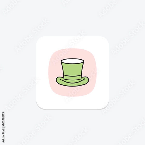 Fototapeta Top Hat, vector, pixel perfect, illustrator file