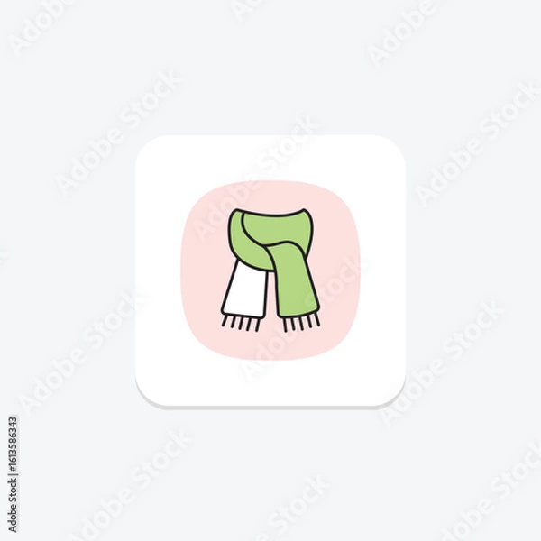 Fototapeta Pashmina Shawl, vector, pixel perfect, illustrator file