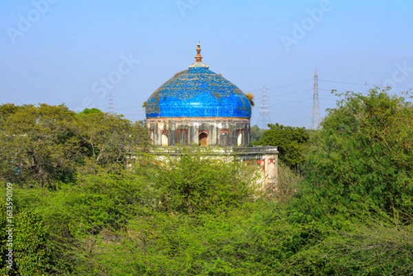 Obraz フマーユーン廟のニーラ・グンバド