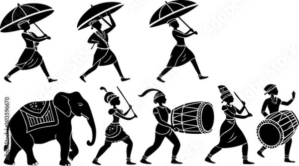 Fototapeta  Sri Lankan Dancers & Drummers – Kandyan Style