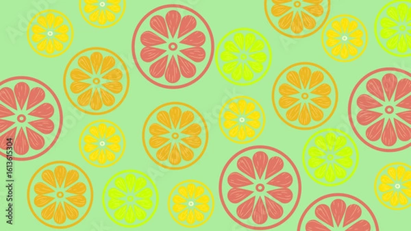 Fototapeta Seamless orange pattern ipad for background