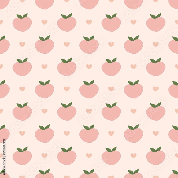 Obraz seamless pattern with peach