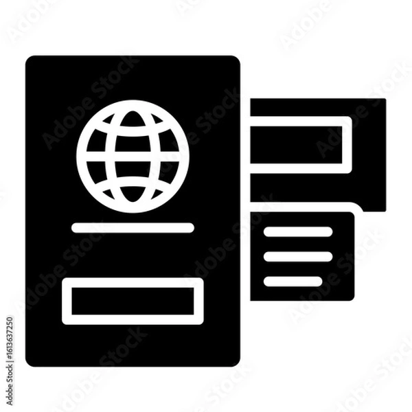 Fototapeta Passport Icon