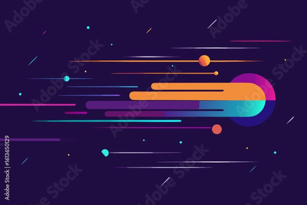 Obraz abstract technology background vector illustration