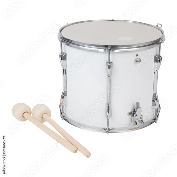 Fototapeta drum isolated on white background