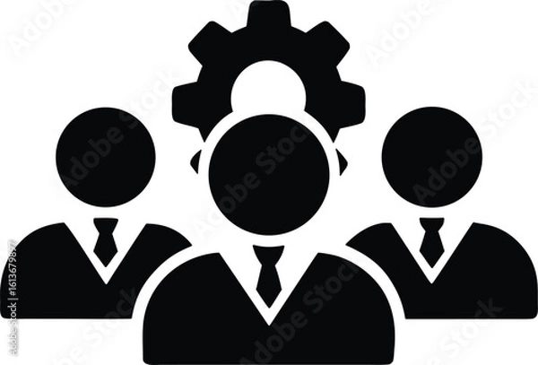 Obraz project team vector icon.