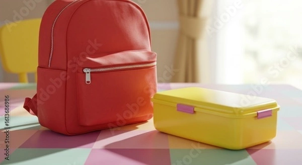 Obraz School lunch items