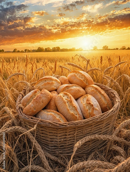 Obraz bread in a basket