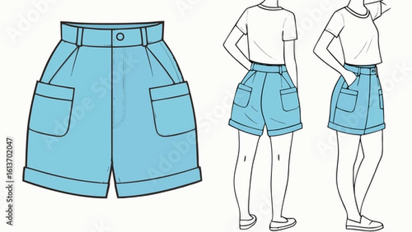 Fototapeta wonens shorts