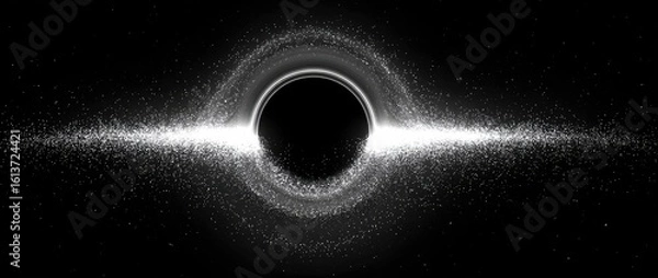 Obraz A black hole in space