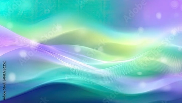 Fototapeta Abstract, swirling, pastel colors blend into soft waves