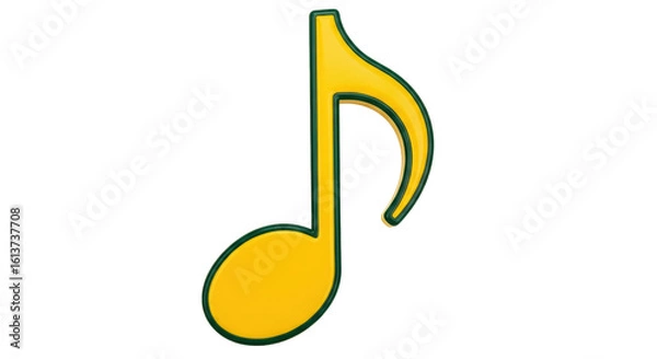 Fototapeta Isolated Musical Note