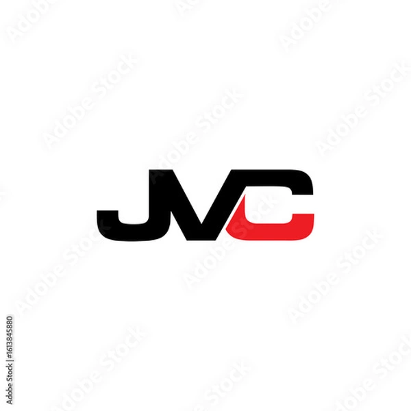 Obraz Initials JVC Letters Logo Design