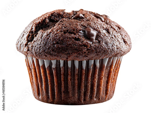 Obraz  Chocolate Muffin on white background 