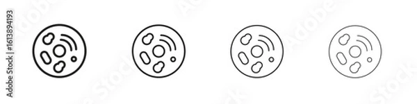 Fototapeta Human cells icon vector illustration, line design icon. Editable strokes.