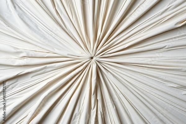 Fototapeta Abstract radial fabric folds creating a sunburst pattern