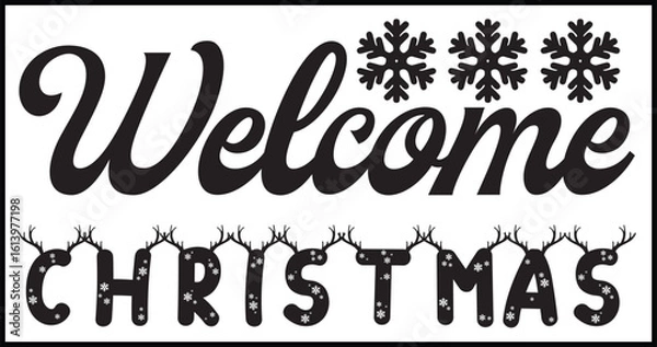 Fototapeta Basic RGB Welcome Christmas svg