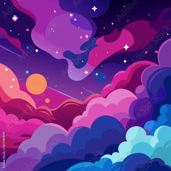 Fototapeta cosmic nebula background