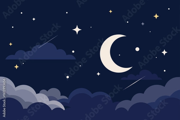 Obraz moon and stars