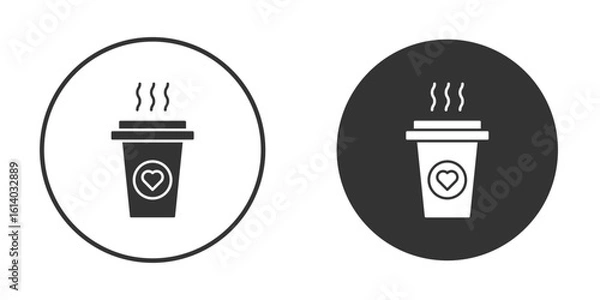 Fototapeta Coffee icon illustration. Pixel vector graphics - Vector.