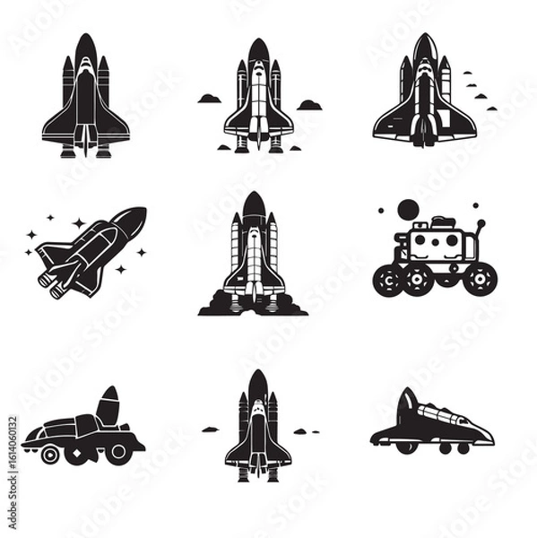 Obraz Astrofleet Essentials Versatile Spacecraft Silhouettes