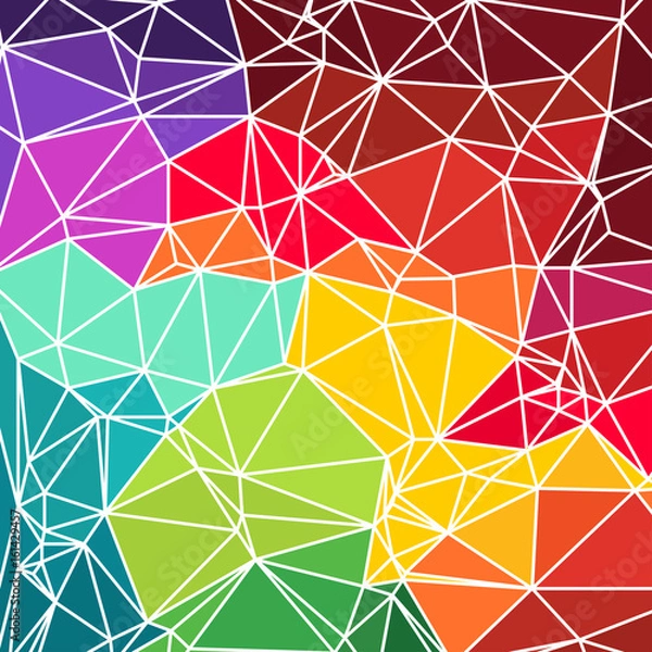 Obraz vector illustration of triangle  Multicolored Background